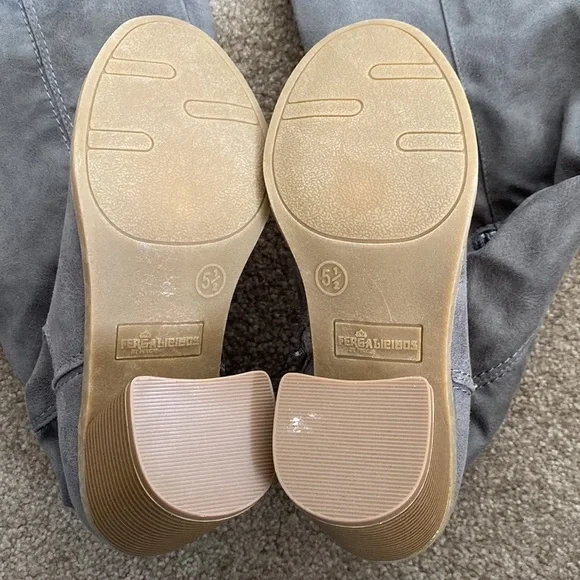 Fergalicous by Fergie - Dina Distressed Boots in Dove Grey - Picture 3 of 6